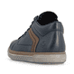 Dunkelblau-braune Rieker Herren Schnürstiefel 17940-14 aus Glattleder. Schuh von hinten.
