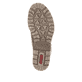 Beige Rieker Damen Biker Boots 78520-62 mit Schnürung und Reißverschluss. Schuh Innenseite