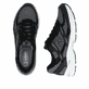 Graue Rieker Herren Sneaker Low U4200-45 mit Schnürung sowie flexibler Sohle. Schuh von oben, liegend.