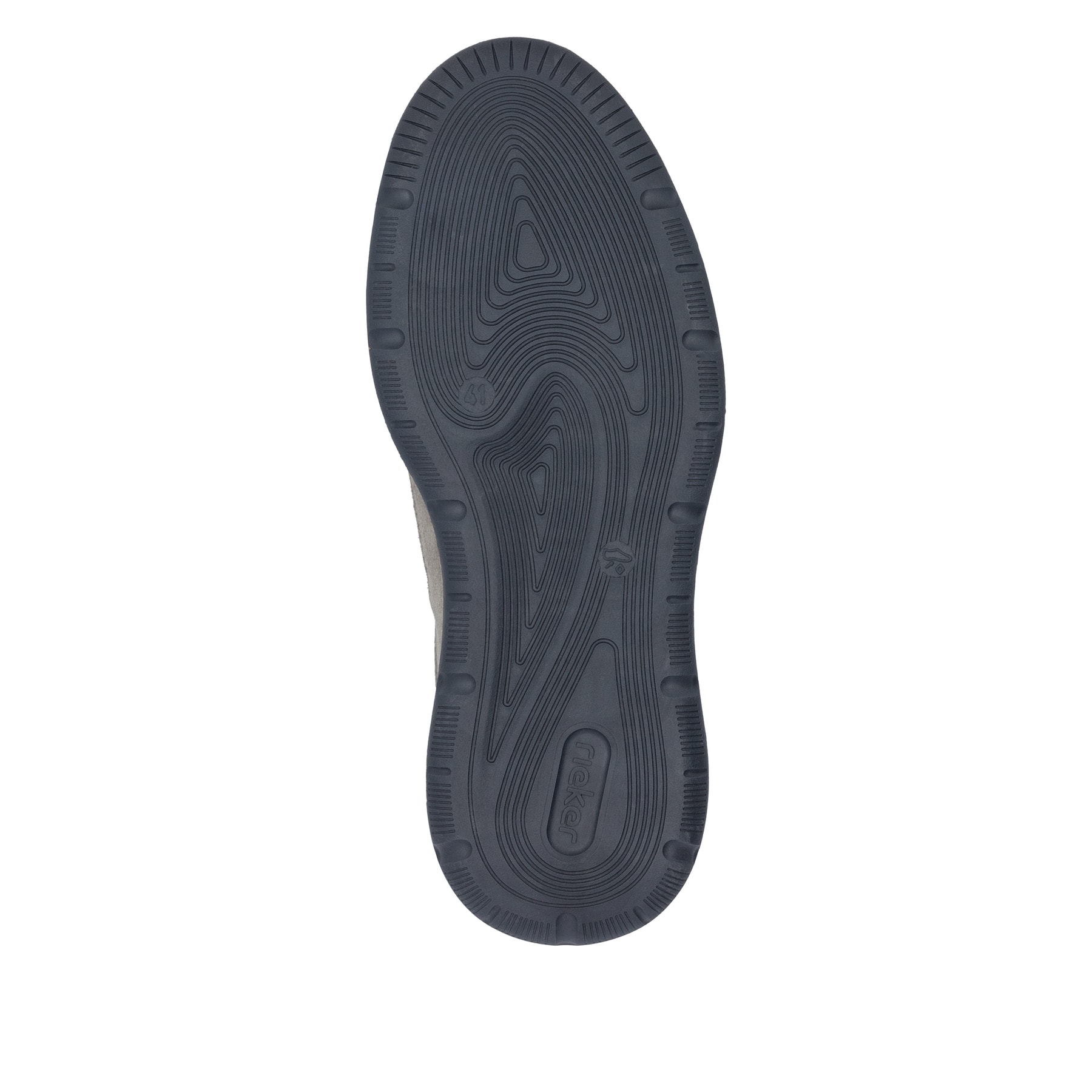 Blaue Rieker Herren Schnürschuhe 04401-14 mit einem Reißverschluss. Schuh Laufsohle.