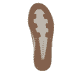 Khakifarbene Rieker Damen Sneaker High W0164-54 aus Rauleder. Schuh Laufsohle.