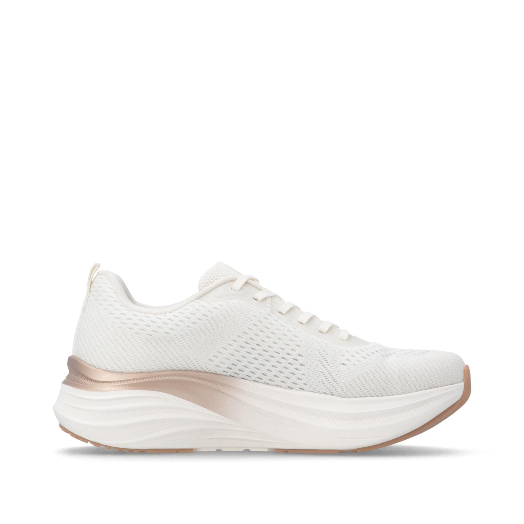 Weisse Rieker Sport Damen Sneaker Low W4101-80. Schuh Innenseite.
