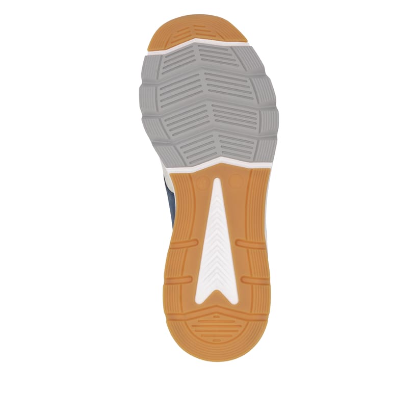 Beige Rieker Herren Sneaker Low U0906-81 mit Schnürung sowie flexibler Sohle. Schuh Laufsohle.