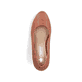 Braune Rieker Pumps 41560-23 aus Glattleder mit einer griffigen Sohle. Schuh von oben.