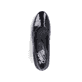 Glanzschwarze Rieker Damen Pumps 49260-04 mit einer Profilsohle mit Blockabsatz. Schuh Innenseite