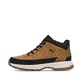 Goldgelb-braune Rieker Herren Schnürstiefel U1670-68 mit einer Schnürung. Schuh Außenseite.