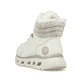 Weiße Rieker Damen Schnürstiefel M6010-80 mit flexibler und ultra leichter Sohle. Schuh von hinten.