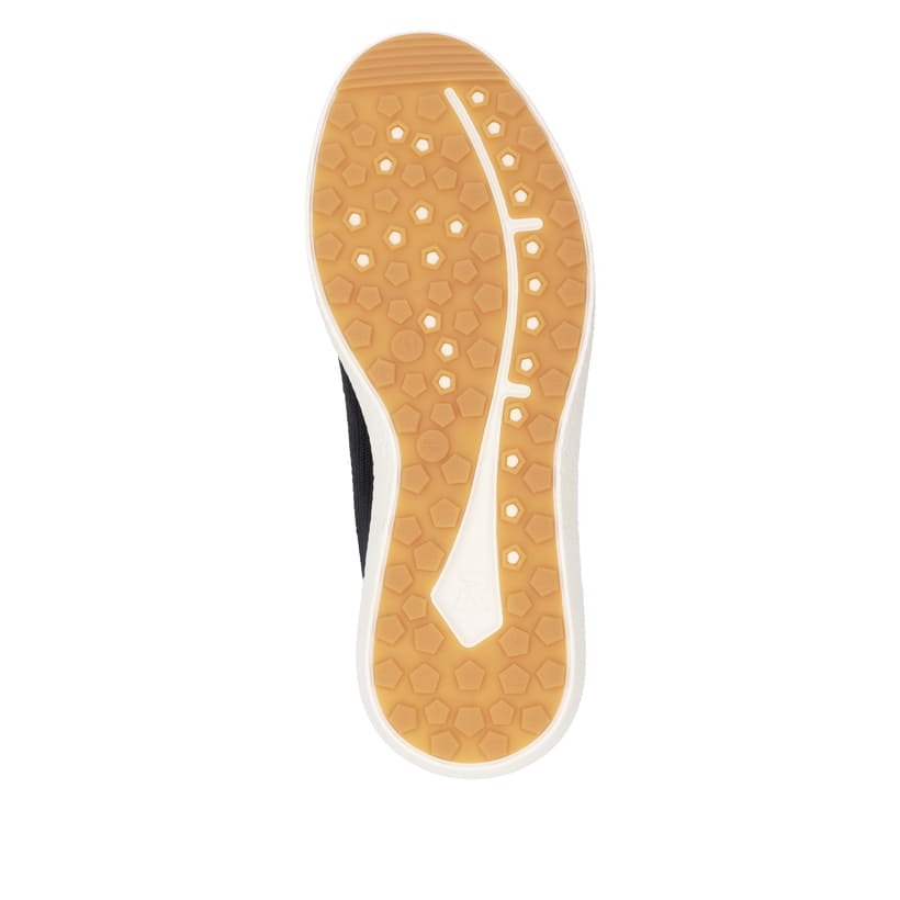 Blaue Rieker Herren Sneaker Low U1104-14 mit einer Schnürung. Schuh Laufsohle.