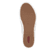 Weiße Rieker Damen Slipper L7250-80 mit einem Reißverschluss. Schuh Laufsohle.