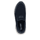 Blaue Rieker Herren Slipper 06152-14 mit einem Gummizug sowie dem Gel-Fußbett. Schuh von oben.