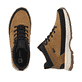 Gelbe Rieker Herren Schnürstiefel U1670-68 mit wasserabweisender TEX-Membran. Schuh von oben, liegend.