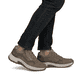 Braune Rieker Herren Schnürschuhe 11001-26 mit Reißverschluss sowie Extraweite H. Schuh am Fuß.