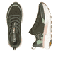 Grüne Rieker Sport Damen Sneaker Low W4501-54. Schuh von oben, liegend.