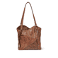 Rieker Damen Handtasche H1025-22 in Kastanienbraun aus Kunstleder mit Reißverschluss. Handtasche Vorderseite.