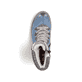 
Ozeanblaue Rieker Damen Schnürstiefel Y9131-14 mit Schnürung und Reißverschluss. Schuh seitlich schräg