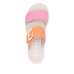 Rosane Rieker Damen Pantoletten W3050-38 mit einem Klettverschluss. Schuh von oben.