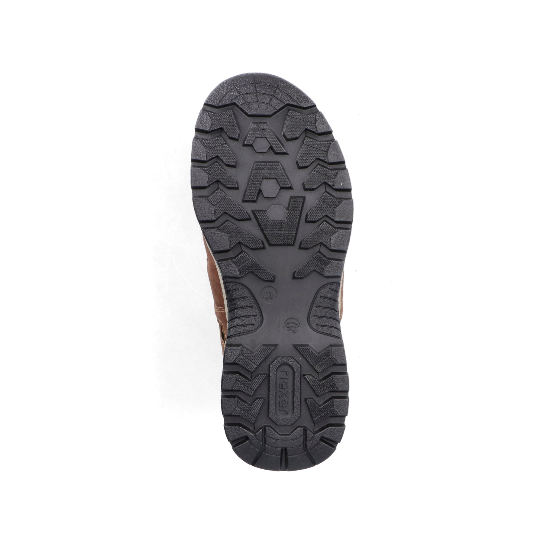 Braune Rieker Herren Slipper B8375-90 mit einem Klettverschluss. Schuh Laufsohle.
