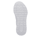 Weiße vegane Rieker Damen Sneaker Low M6062-80 mit einem Gummizug. Schuh Laufsohle.
