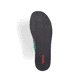 Grüne Rieker Damen Pantoletten 62905-52 mit moderner Spannnaht. Schuh Laufsohle.
