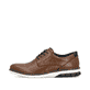 Kastanienbraune Rieker Herren Schnürschuhe 14402-24 mit der Komfortweite G 1/2. Schuh Außenseite.