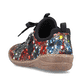 Braunbeige Rieker Damen Slipper 54573-62 mit Elastikeinsatz sowie einer Profilsohle. Schuh Innenseite