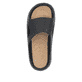 Schwarze Rieker Herren Pantoletten U3350-00 mit einer ultraleichten Sohle. Schuh von oben.