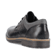 
Glanzschwarze Rieker Herren Schnürschuhe 13200-00 mit einer robusten Profilsohle. Schuh von hinten