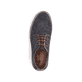 Graue Rieker Herren Schnürschuhe B2310-45 mit der Komfortweite G 1/2. Schuh von oben.