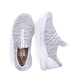 Grüne Rieker Damen Slipper 54071-80 mit ultra leichter und flexibler Sohle. Schuh von oben, liegend.