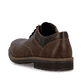 
Nougatbraune Rieker Herren Schnürschuhe 13200-24 mit Schnürung sowie einer Profilsohle. Schuh von hinten