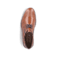 Braune Rieker Herren Schnürschuhe 16505-24 mit der Extraweite H. Schuh von oben.