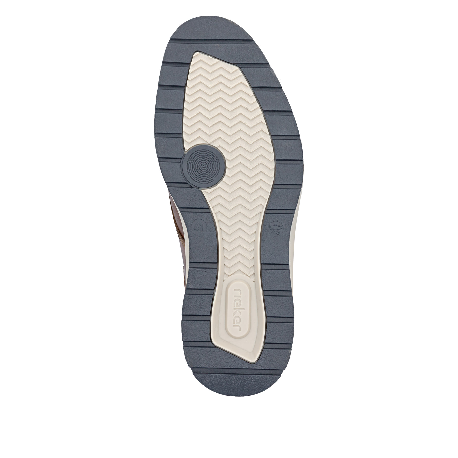 Braune Rieker Herren Slipper 14755-24 aus Glattleder. Schuh Laufsohle.