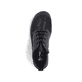 Champagnerfarbene Rieker Damen Slipper 487C0-60 mit einem Klettverschluss. Schuh Außenseite gespiegelt.