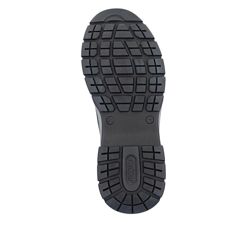 Schwarze Rieker Herren Schnürschuhe 30202-00 mit wasserabweisender TEX-Membran. Schuh Laufsohle.