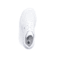 Weiße Rieker Damen Sneaker Low M7811-80 mit einer Schnürung. Schuh von oben.