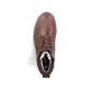 Kastanienbraune Rieker Herren Schnürstiefel 32031-25 mit einer robusten Profilsohle. Schuh von oben