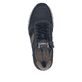 Dunkelblaue Rieker Herren Schnürschuhe 11505-14 mit einem Reißverschluss. Schuh von oben.