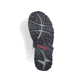 Weiße Rieker Damen Trekkingsandalen 68851-80 mit einem Klettverschluss. Schuh Laufsohle.