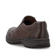 Braune Rieker Herren Slipper 03354-26 mit einem Gummizug sowie der Extraweite H. Schuh von hinten.