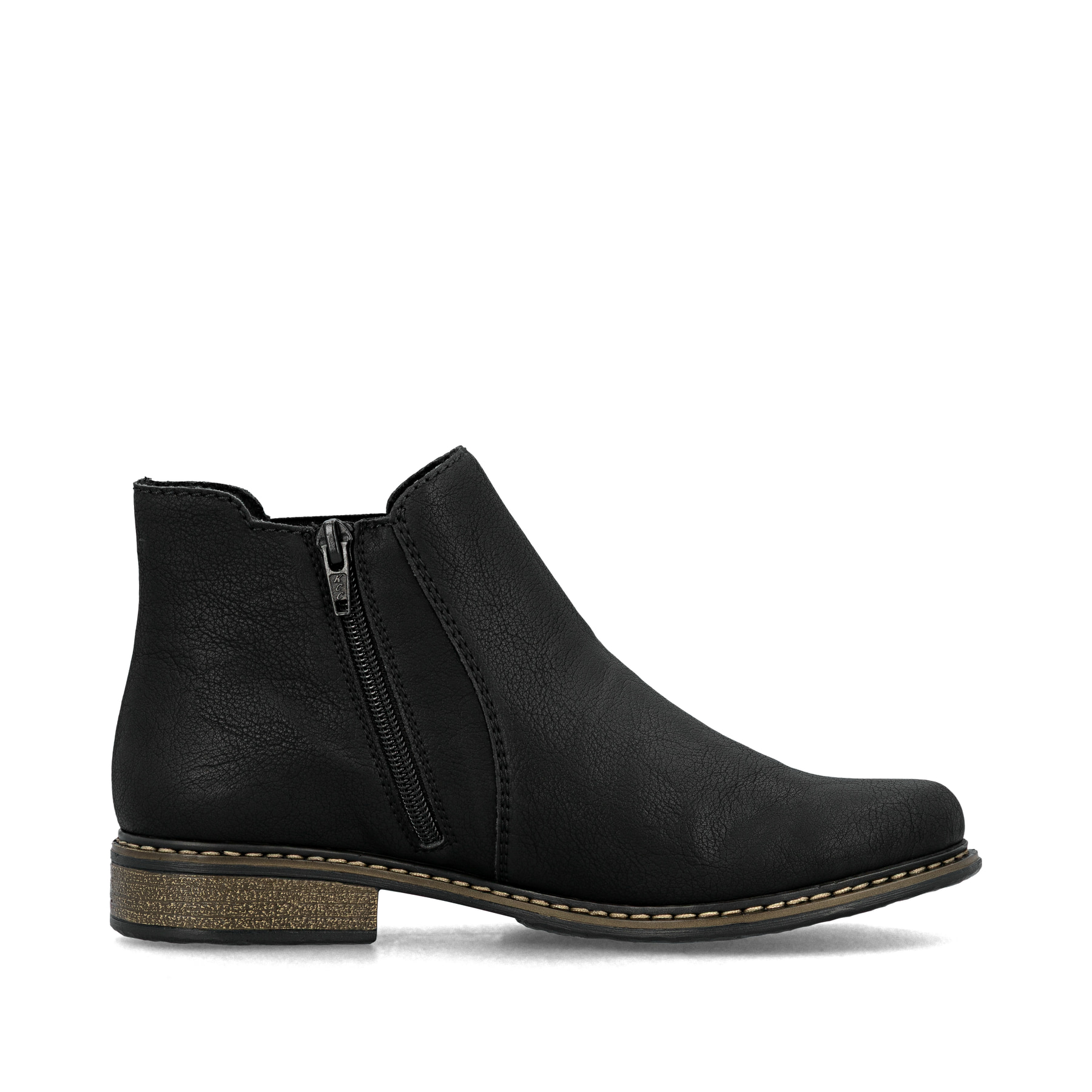 Rieker Z4284 Stivali Chelsea Donna, Fodera Calda, Suola In Gomma, Tacco Piatto 2,3 Cm, Colore Nero - 2