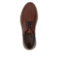 Braune Rieker Herren Schnürschuhe 10406-24 mit der Extraweite H. Schuh von oben.