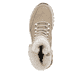 Beige Rieker Damen Schnürstiefel Z3971-20 aus Rauleder mit dem Glacier Grip. Schuh von oben.