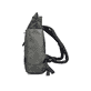 Sac à dos Rieker H5101-54 vert avec fermeture éclair, compartiment rembourré pour ordinateur portable et bretelles ajustable. Côté gauche.