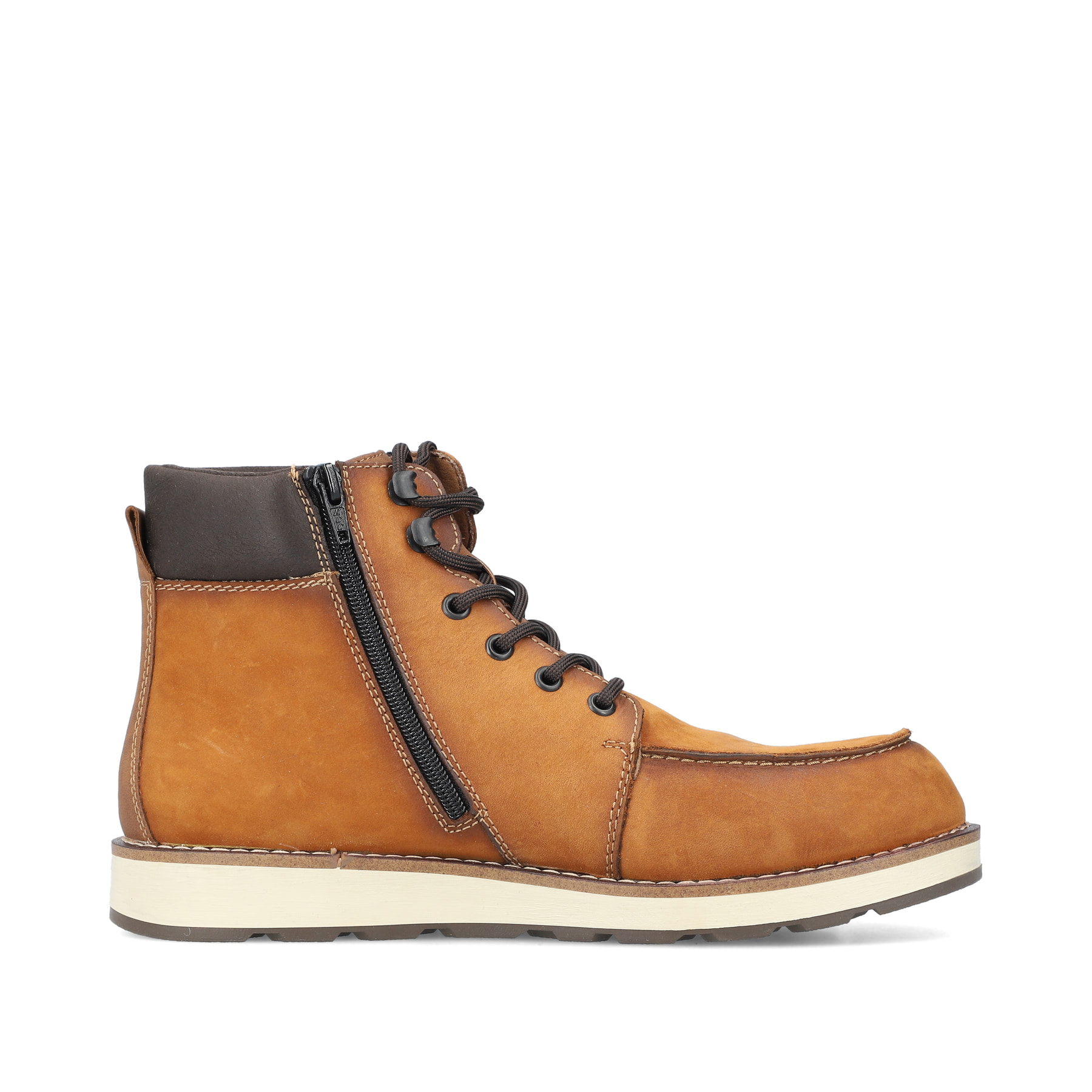 Bottes à lacets Rieker marron pour homme 30020-68 avec membrane RiekerTEX. Intérieur de la chaussure.