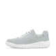 Blaue Rieker Damen Sneaker Low W1101-12 mit super leichter und flexibler Sohle. Schuh Außenseite.