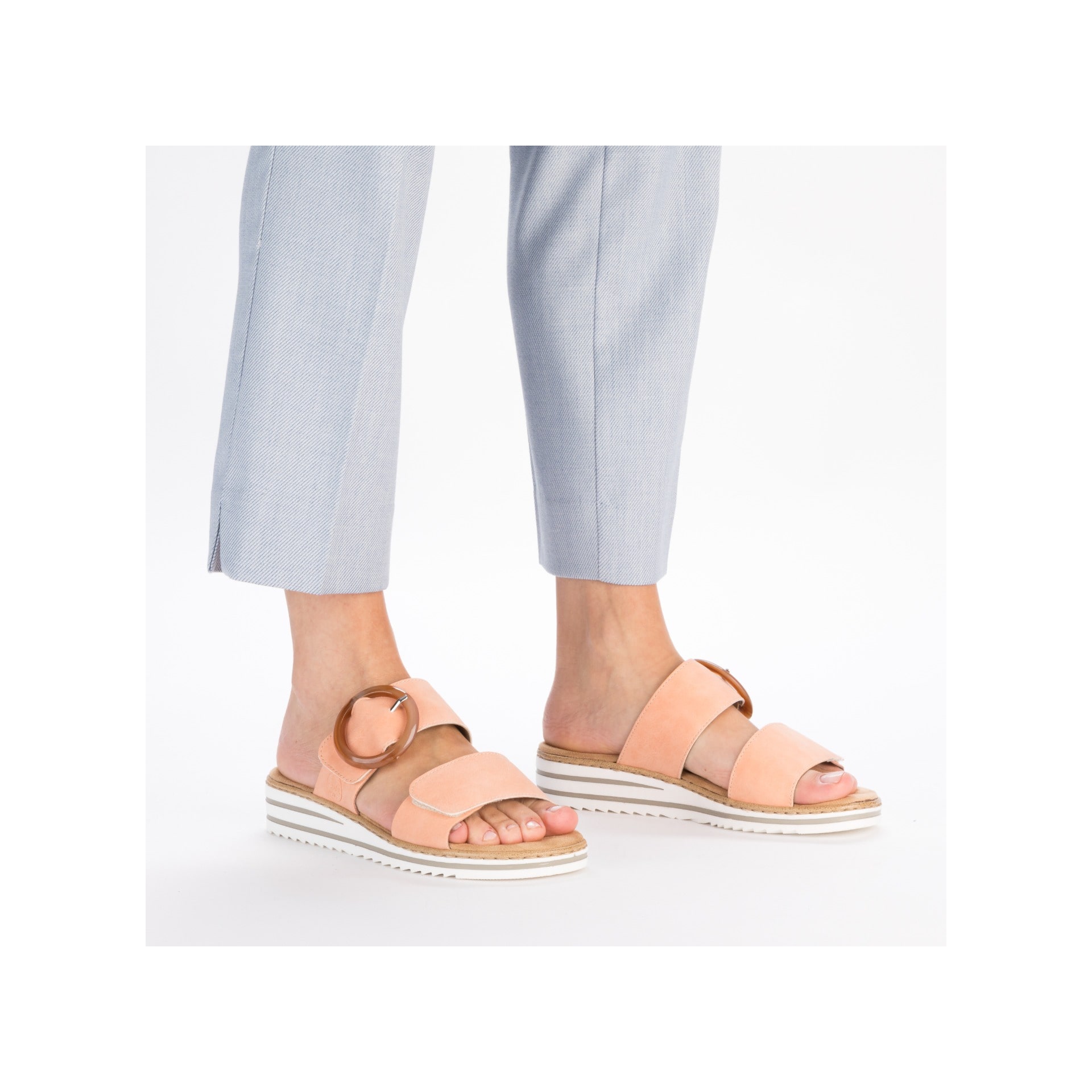 Rieker Damen Pantoletten 61338 - Bequeme Slipper Au Produktbild-Vorschau 5