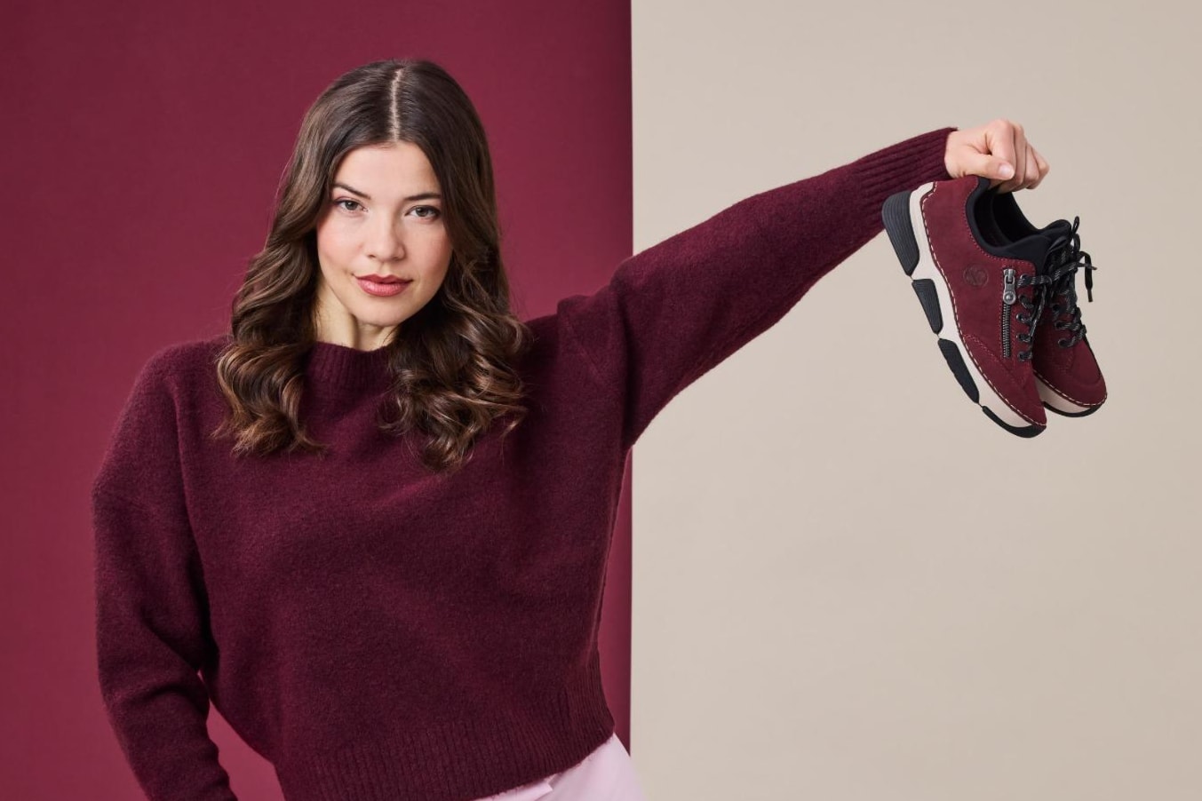 Mocassins colorées 45973-36 de Rieker.