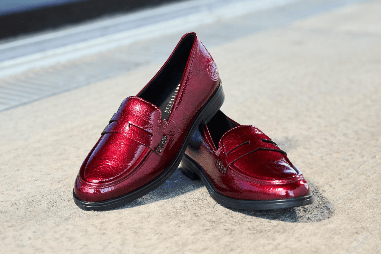 Mocassins rouges 46254-33 de Rieker.